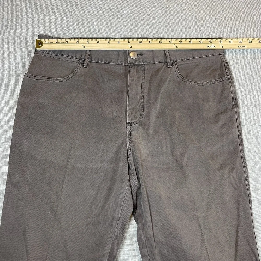 Johnnie-O Harkers Corduroy 5-Pocket Cotton Pants‎ 36x34 Brown Stretch